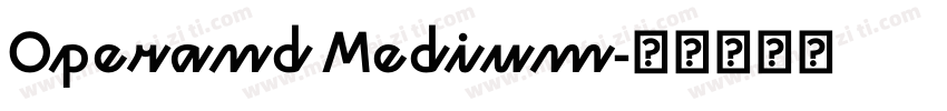 Operand Medium字体转换